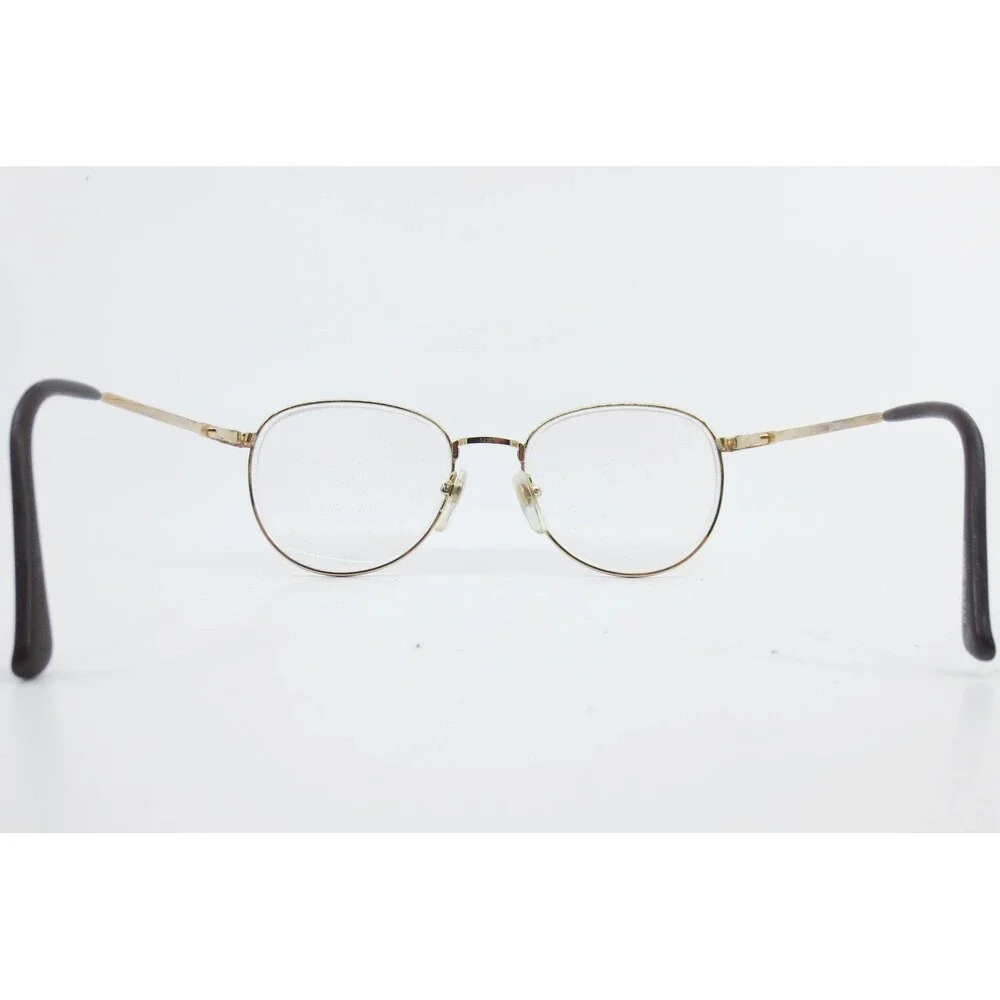 Swank Eyewear Marcy 516-842 Gold Oval Eyeglass Frames 52-18-140 Vintage Style